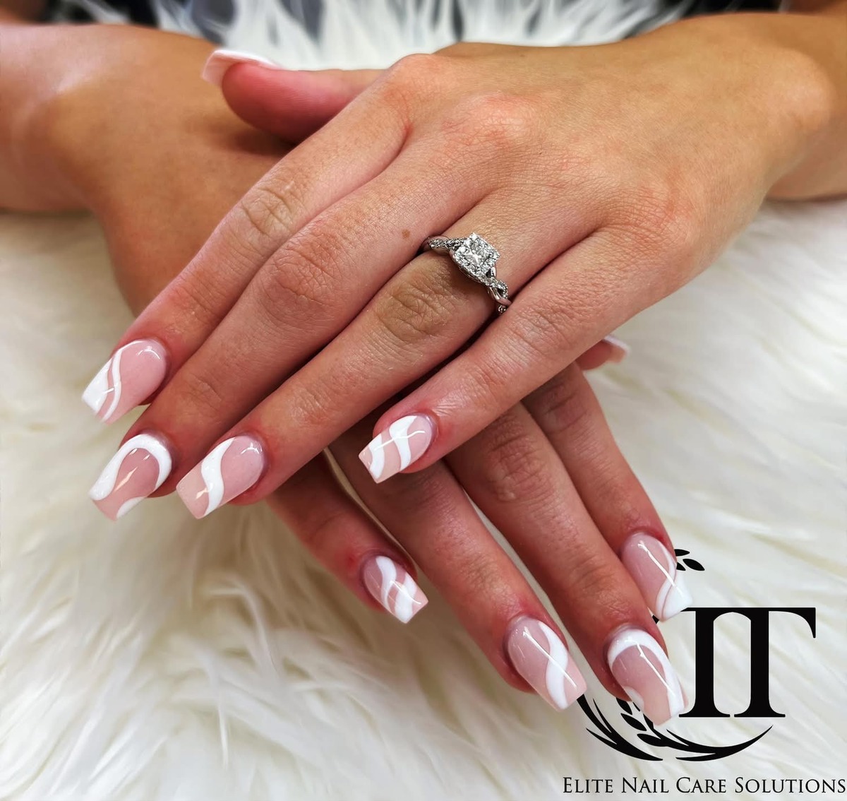 Squoval nail shape at T-T Nails Spa Warrensburg