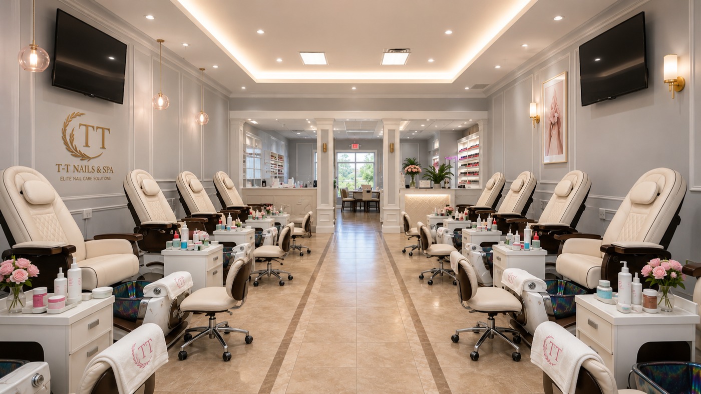T-T Nails and Spa luxury pedicure stations — best nail salon in Warrensburg MO